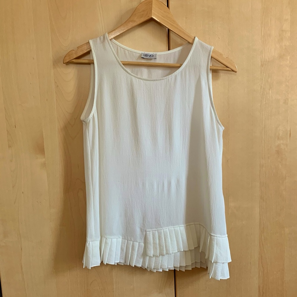 Liu Jo Milano pleated hem crepe top